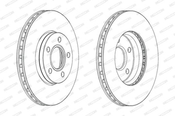 Гальмівний диск FERODO DDF2062C
