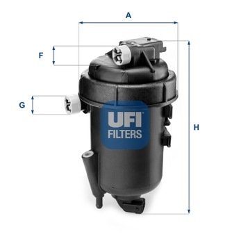 FILTR PALIWA DIESEL KPL. 55.179.00 UFI