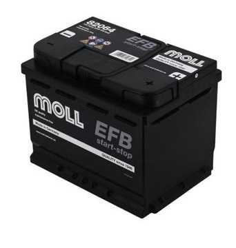 АКУМУЛЯТОРНА БАТАРЕЯ MOLL 64AH 620A EFB START-STOP P+