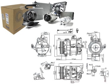 КОМПРЕСОР КОНДИЦІОНЕРА NISSENS 8X2319D629BA 6W9319