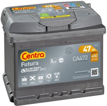 Akumulator Centra Futura 12V 47Ah 450A CA472