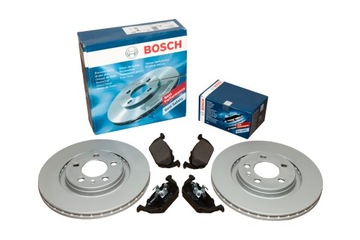 Bosch диски + колодки спереду + ззаду CITROEN C8 285 мм