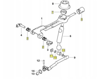 BMW ремкомплект селектора важеля коробки передач E46