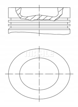 Tłok (śr. 131,01mm, STD) VOLVO A, 8500, 8700, 9700