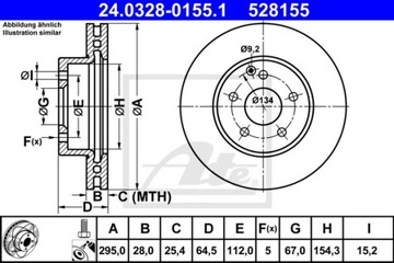 Гальмівний диск PowerDisc 24.0328-0155.1 Wawa