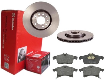 ДИСКИ КОЛОДКИ BREMBO СПЕРЕДИ ASTRA H ZAFIRA B