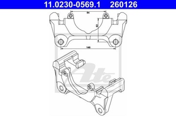 КРІПЛЕННЯ ХОМУТА. Audi передня A4 A6 1 6-4 2