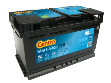 Akumulator Centra EFB 12V 80Ah 720A P+ CL800