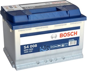 Акумулятор BOSCH S4 74Ah 680a S4008