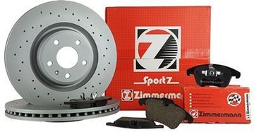 ZIMMERMANN ДИСКИ + КОЛОДКИ P HONDA CIVIC IX 293MM