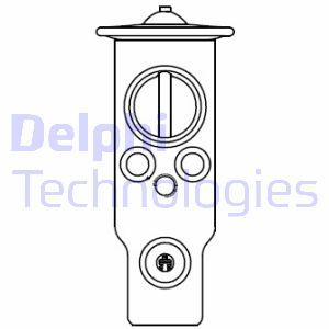 Delphi CB1015V Розширювальний клапан, кондиціонер