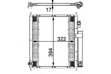 КОНДЕНСАТОР BEHR HELLA 80110SAA003 80110SAAJ01 10200