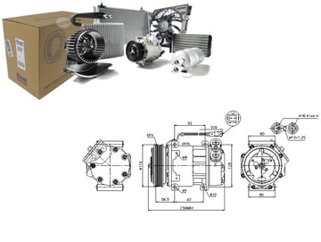 Компресор кондиціонера CITROEN C5 і C8 EVASION JUM