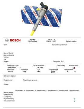 Інжектор Bosch 0445110062 гарантія 2 роки