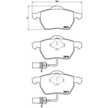 Колодки BREMBO Xtra передняя Audi A4, A6; SEAT EXEO, E