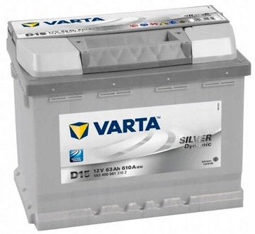 Аккумулятор VARTA SILVER 12V 63Ah 610a D15