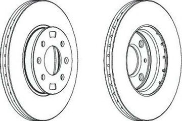 Тормозные диски 2шт HYUNDAI ACCENT III I2