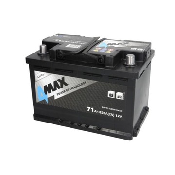 Akumulator 4MAX ECOLINE 71Ah 620A P+