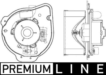 MH AB135000P повітродувка VOLVO S80/V80