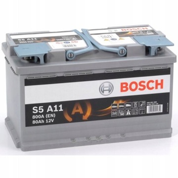 Akumulator BOSCH S5 a11 80AH 800A L-