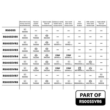 ET ENGINETEAM RS0055VR6 Zestaw łańcucha rozrządu