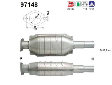 Каталітичний Нейтралізатор Volvo S40 / V40 1.6/1.8/2.0 1999>