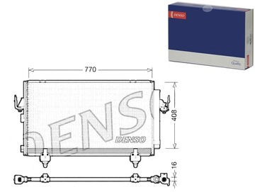 КОНДЕНСАТОР КОНДИЦІОНЕРА TOYOTA RAV 4 II 1.8/2.0/2.0
