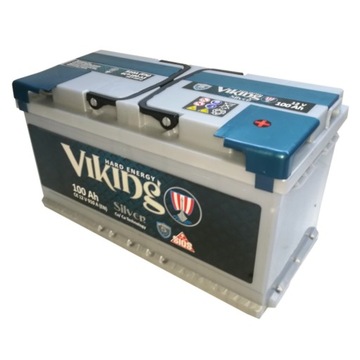 Akumulator Viking Silver 12V 100Ah 910A P+