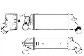 INTERCOOLER CITROEN, PEUGEOT C5, 407 04- NRF