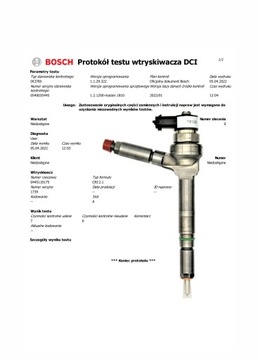 Wtryski KOMPLET Bosch 0445110175 OPEL ASTRA 1.7