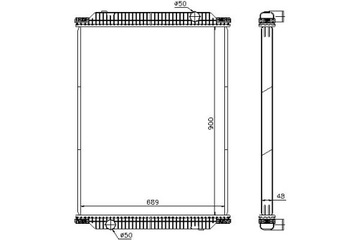 CHŁODNICA SILNIKA SOLARIS BOVA FUTURA MAGIQ MX300-