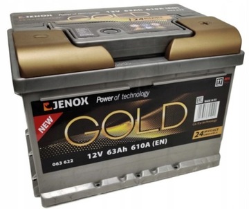 Акумулятор JENOX GOLD 63AH 610A 063622 DOJ + WYM