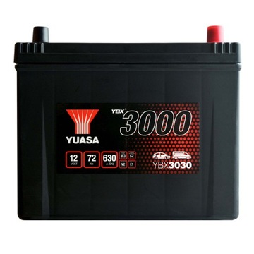 Yuasa YBX3030 12V 72Ah 630A YBX 3030 JAPAN