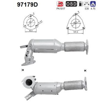 Katalizator diesel VOLVO V70 II/XC70/90 2.4 02'-10