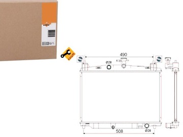 РАДІАТОР ДВИГУНА NRF ZJ3815200A 117073 MZ2213 685