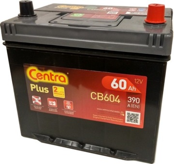 AKUMULATOR CENTRA PLUS 60AH 390A CB604