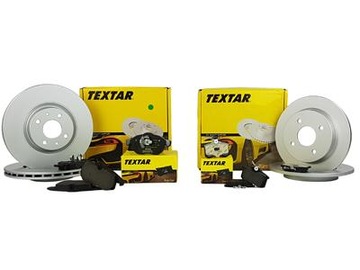 TEXTAR TARCZE+KLOCKI PRZÓD+TYŁ PEUGEOT 4007 294MM