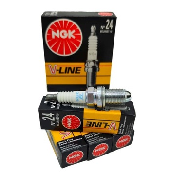 4X свеча зажигания NGK V-LINE24 BKUR6ET-10