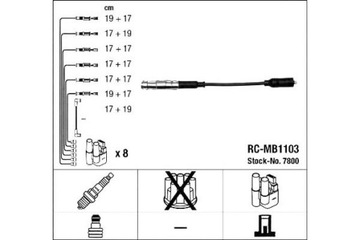 Дроти запалювання MERCEDES M113 NGK