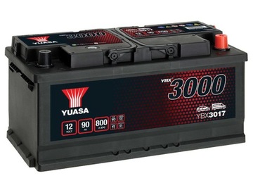Akumulator Yuasa 12V 90Ah 800A P+ YBX3017