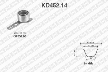 РОЗПОДІЛЬНИЙ ВАЛ КПЛ SNR FORD TRANSIT 2.5 TD 75KM 55KW