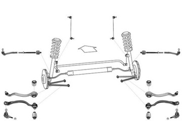 Комплект підвіски Mercedes E-Class W212