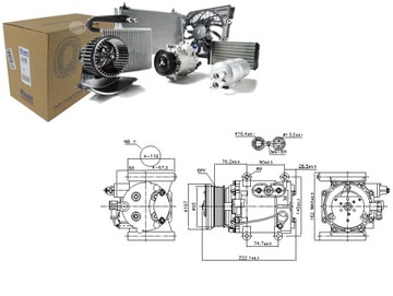 SPRĘŻARKA KLIMATYZACJI NISSENS XR820839 1X4H19D629