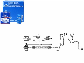 ТОРМОЗНОЙ ШЛАНГ ATE 1J0611764AD 1J0611764K 1J061