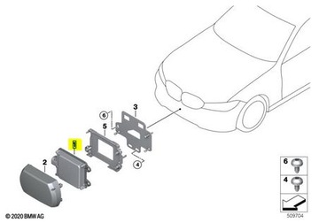 Радар-Датчик датчик BMW G30 G11 G05 Distronic ACC