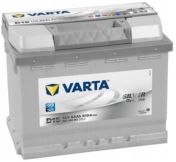 Акумуляторна батарея VARTA SILVER 63ah 610a D15