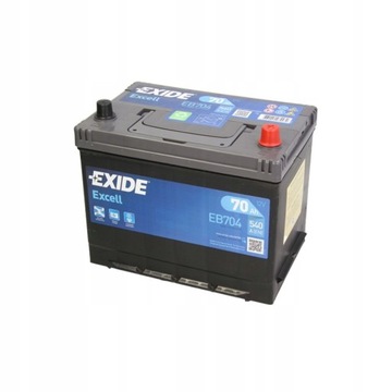 Akumulator EXIDE EXCELL 70Ah 540A P+