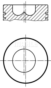 Поршень 009 89 02 MAHLE