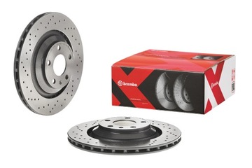 BREMBO TARCZE TYŁ AUDI A6 C6 4F 2004-