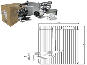 Випарник кондиціонера KIA Sorento і 3.5 V6 4WD (JC